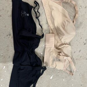 Kindred Bravely Pumping / Nursing bra (size small) - Black and Cream Bras